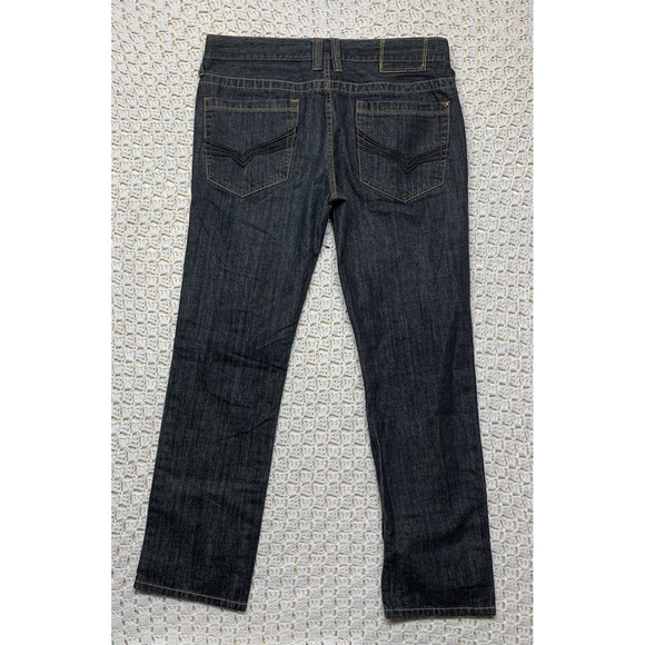 Guess Korbin Jeans Mens 36x32 Approx 36x30 Korbin Slim Fit Straight Blue Denim - Picture 1 of 12